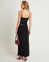 Carmel Mesh Twist Midi Dress