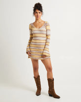 Bambi Stripe Knit Mini Dress