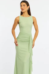 Green Maxi Dress Mesh