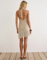 Bukata Mini Dress in Moss Petal Coconut Milk