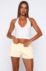Share Your Location Lounge Shorts Lemon/White