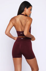 Zoom Seamless Shorts Merlot