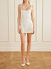 Wildflower crystal-embellished satin mini dress