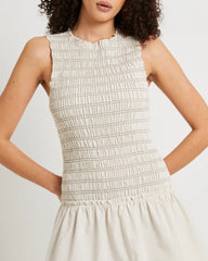 Delmore Shirred Mini Dress