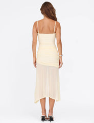 COVE MIDI DRESS - YELLOW : BUTTER