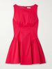 Gwen paneled cotton-blend poplin mini dress