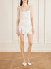 Diamond embellished tulle mini dress