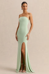 Melva | Mint Bandeau Maxi Dress