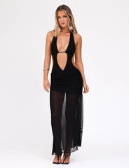 ESHA MAXI DRESS - BLACK