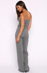 Happy It Happened Pants Grey/White Stripe