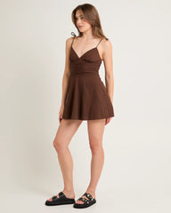 Josie Tie Shoulder Mini Dress