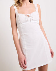 Rhea Lace Trim Mini Dress