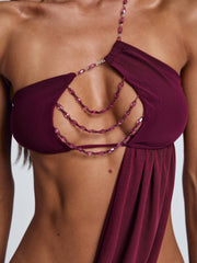 RAER MAXI DRESS BURGUNDY
