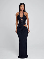 MUTIA MAXI DRESS NAVY
