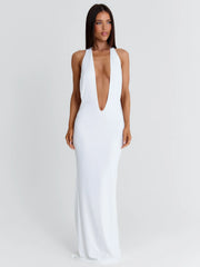 ORGIAN MAXI DRESS WHITE