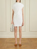 Tatia draped cotton-poplin mini dress