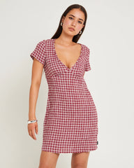 Base Seersucker Mini Dress