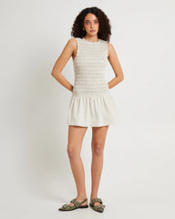 Delmore Shirred Mini Dress