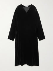 Heloise silk-velvet midi dress
