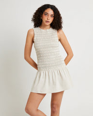 Delmore Shirred Mini Dress