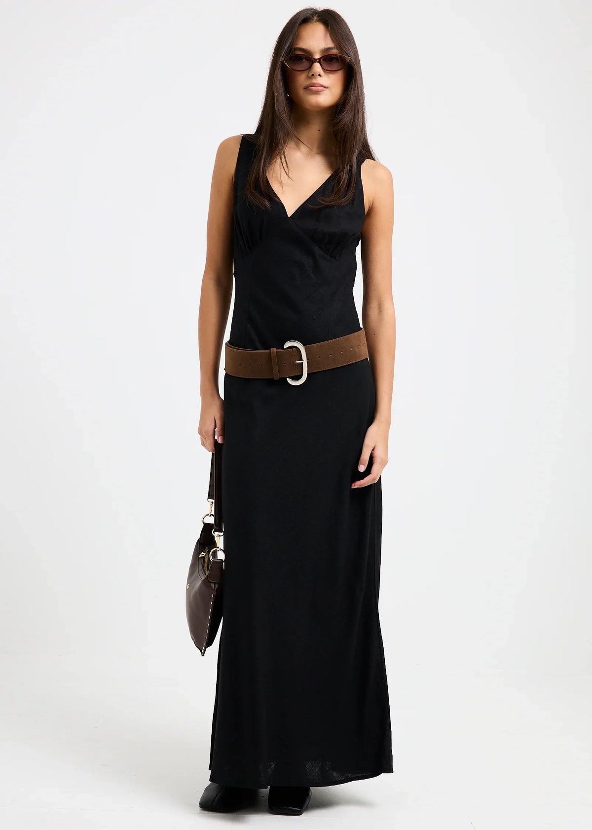 Kaia V Neck Midi Dress