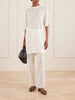 Armas pointelle-knit mini dress