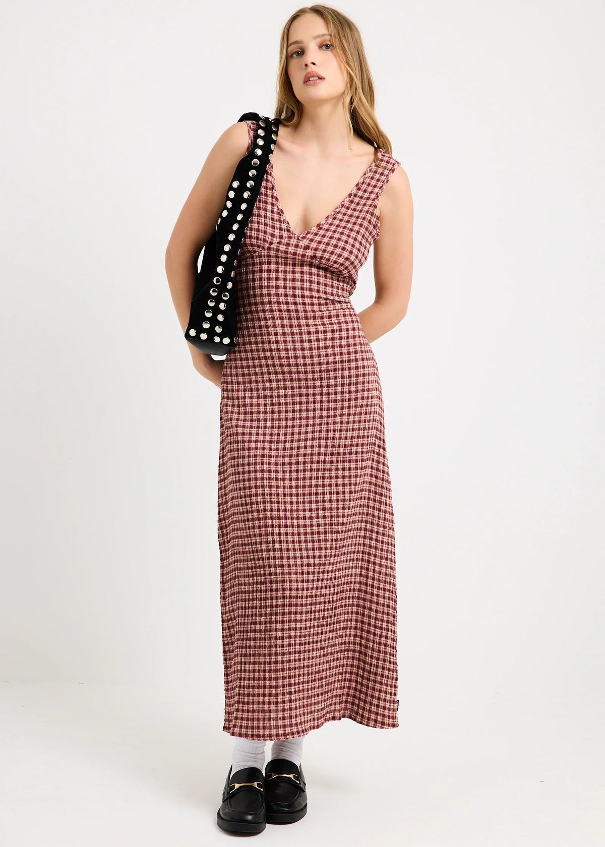 Capricorn Seersucker Midi Dress