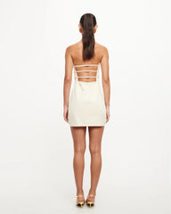 Allure Strapless Mini Dress in Ivory