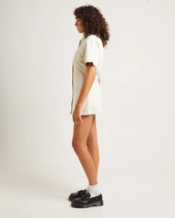 Rio Denim Mini Dress Ecru