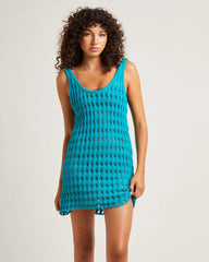 Kendall Mini Dress in Turquoise