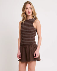 Delmore Shirred Mini Dress