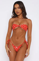 Tallows Bikini Top Red