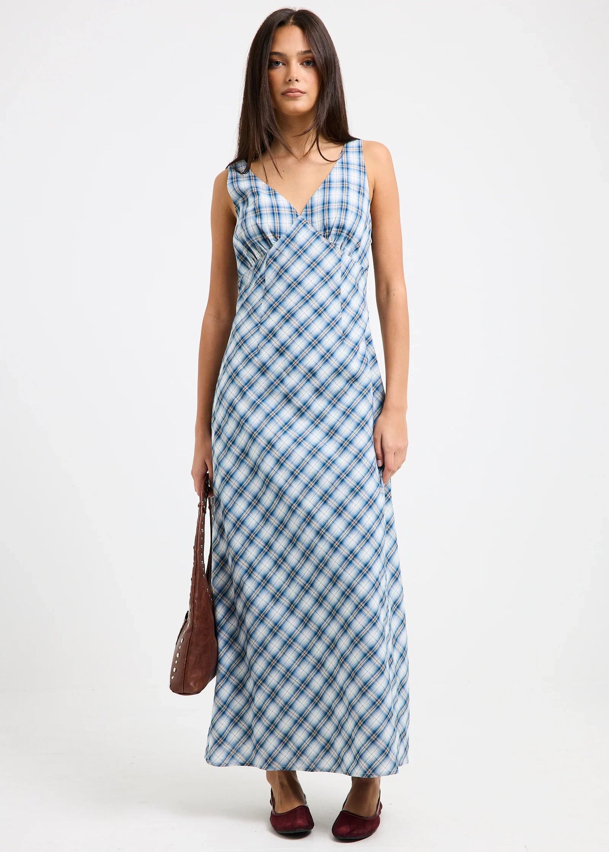 Kaia V Neck Midi Dress