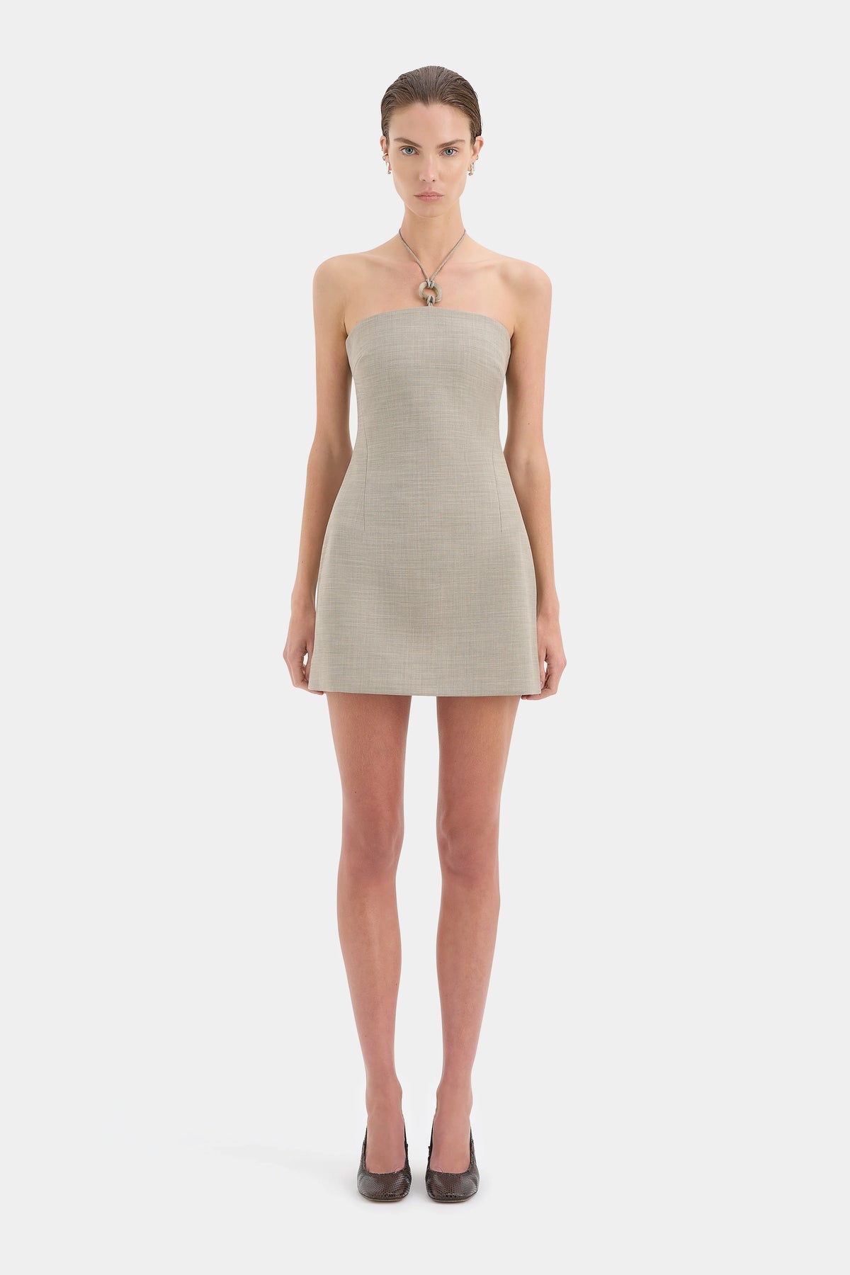 Solene Halter Mini Dress