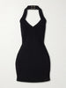 Jacquard-knit mini dress