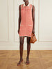 Mamie striped cotton-blend bouclé mini dress
