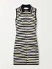 Mamie striped cotton-blend bouclé mini dress