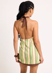Avalon Halter Wrap Mini Dress