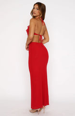 Eyes On Her Maxi Dress Red