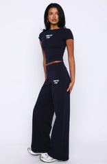 Break The Records Wide Leg Pants Navy
