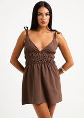 Milina Button Down Mini Dress