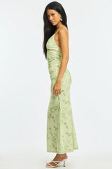 Green Floral Maxi Dress