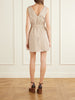 Belted seersucker cotton-blend mini dress