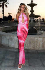 Dancing In Ibiza Maxi Dress Blush Bloom