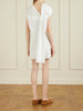 Tatia draped cotton-poplin mini dress