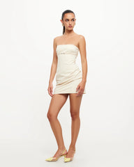 Allure Strapless Mini Dress in Ivory