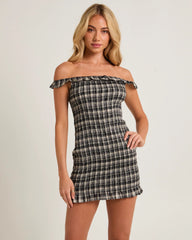 Amity Shirred Mini Dress