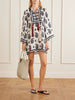 Caretaker printed linen mini dress