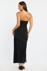 Black Maxi Dress Strapless