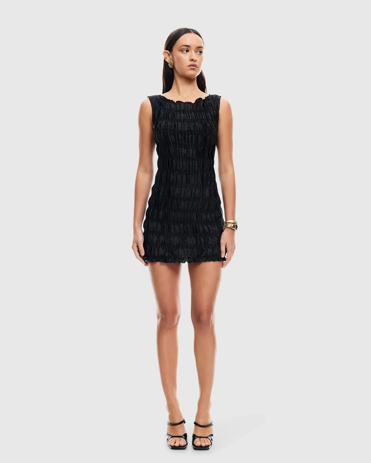 Guccio Ruched Mini Dress